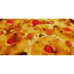 Pizzetones de panceta y ananá